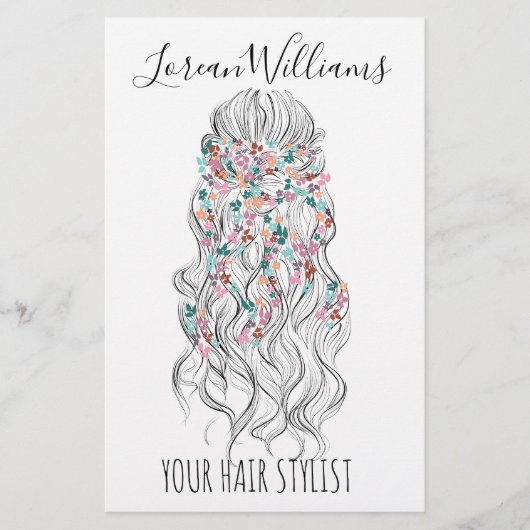 Elegante Pastelkleurige Bruid met Golvend Haar Blo Flyer (Voorkant)