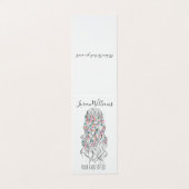 Elegante Pastelkleurige Bruid met Golvende Kapsels Visitekaartje (Buitenkant ongevouwen)