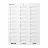 Elegante Pastelkleurige Wilde Bloem Bruiloft Retou Etiket (Full Sheet)