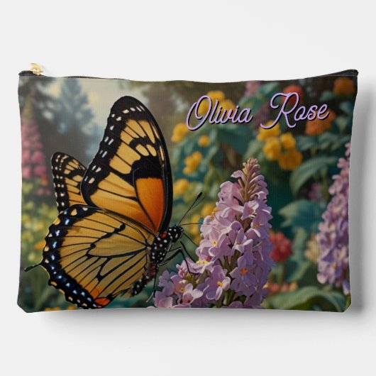 Elegante pastelkleurige wilde bloementuin met vlin etui (Voorkant)
