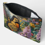 Elegante pastelkleurige wilde bloementuin met vlin etui (Open)