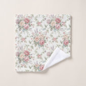 Elegante Pastelrozen Shabby Chic Bad Handdoek (Wasdoekje)