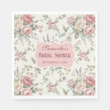 Elegante Pastelrozen Shabby Chic Bruiloftsborrel
