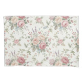 Elegante Pastelrozen Shabby Chic Kussensloop (Voorkant)