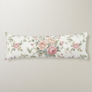Elegante Pastelrozen Shabby Chic Lichaamskussen