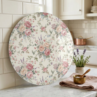 Elegante Pastelrozen Shabby Chic Snijplank