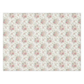 Elegante Pastelrozen Shabby Chic Tafelkleed (Voorkant (Horizontaal))