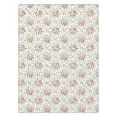Elegante Pastelrozen Shabby Chic Tafelkleed (Voorkant)
