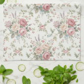 Elegante Pastelrozen Shabby Chic Theedoek (Gevouwen)