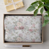 Elegante Pastelrozen Shabby Chic Tissuepapier (Geschenk)