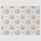 Elegante Pastelrozen Shabby Chic Tissuepapier (Voorkant)