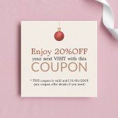 Elegante pastelsalon Xmas vakantie coupon