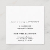 Elegante pastelsalon Xmas vakantie coupon (Achterkant)