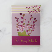 Elegante pastelstrepen bedankkaart (Binnen)