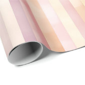 Elegante pastelstrepen met Waterverf charme Cadeaupapier (Rol Hoek)