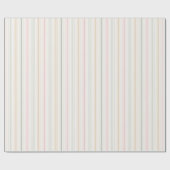 Elegante pastelstrepen verpakken papier roll (Vlak)