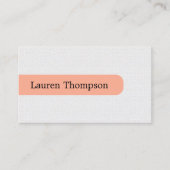 Elegante pasteltextuur witte pastelconsultant visitekaartje (Voorkant)