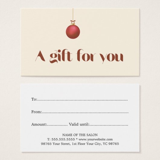 Elegante pastelvakantie salon visitekaartje (Voorkant /achterkant)