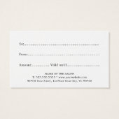 Elegante pastelvakantie salon visitekaartje (Achterkant)