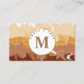 elegante Patisserie roomchocolade Chef bruin Visitekaartje (Voorkant)