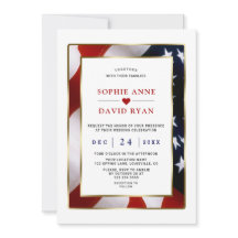 Elegante Patriotische Militaire Gouden VS Vlag Tro