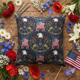Elegante patriottische Amerikaanse zeearend en Ame Kussen