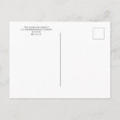 Elegante Patriottische Vlag VS 4th van juli Uitnodiging Briefkaart (Achterkant)