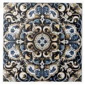 Elegante patroon decoratieve Tegels Tegeltje (Voorkant)