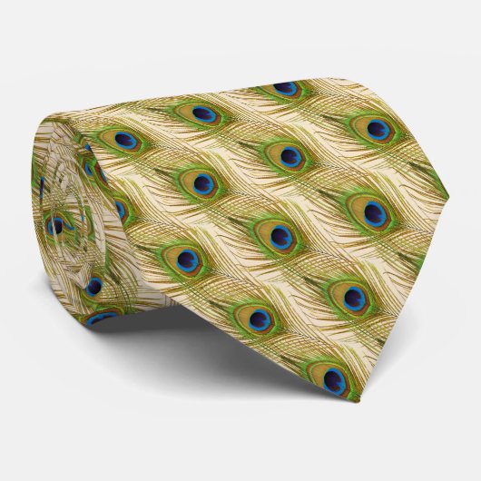 Elegante paukveren op ivoor stropdas (Opgerold)