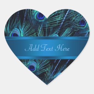 Elegante Pauw Blauwe Pauw Stickers