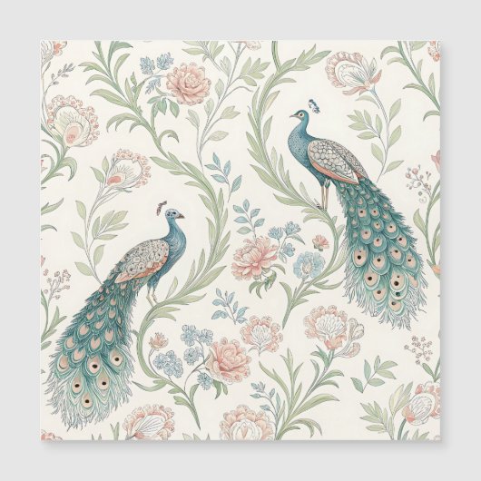 Elegante Pauw Bloemige Vintage (1) (Voorkant)