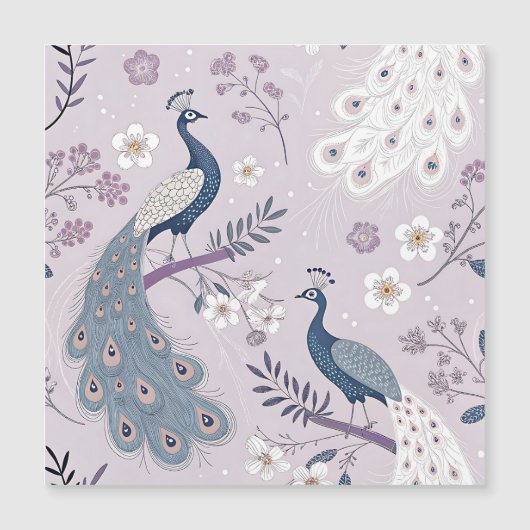 Elegante Pauw Bloemige Vintage (11) (Voorkant)