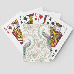 Elegante Pauw Bloemige Vintage (1) Pokerkaarten