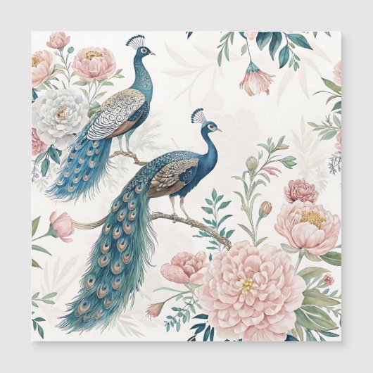 Elegante Pauw Bloemige Vintage (6) (Voorkant)