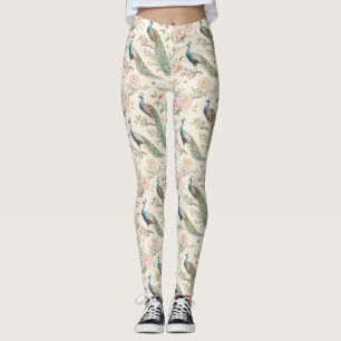 Elegante Pauw Bloemige Vintage (6) Leggings