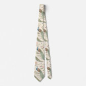 Elegante Pauw Bloemige Vintage (7) Stropdas (Voorkant)