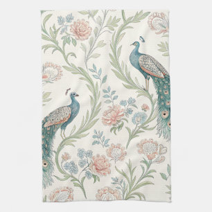 Elegante Pauw Bloemrijke Vintage (1) Theedoek