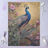 Elegante Pauw Decoupage Tissuepapier (Craft)