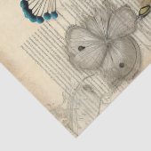 Elegante  pauw en blush rozen tissuepapier (Detail)