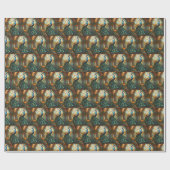 Elegante Pauw Gift Wrap Inpakpapier (Vlak)