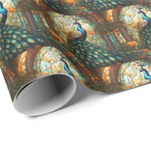 Elegante Pauw Gift Wrap Inpakpapier