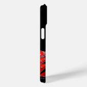 ELEGANTE PAUW IN ROOD, ROBIJNEN MONOGRAM Case-Mate iPhone CASE (Achterkant / Rechts)