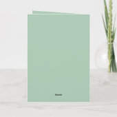 Elegante Pauw Kaart (Achterkant)