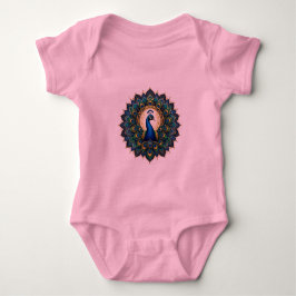 Elegante Pauw Mandala Peuter T-Shirt | Kleurrijk