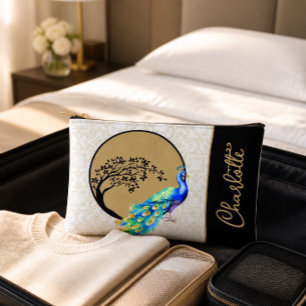 Elegante Pauw Met Naam Etui