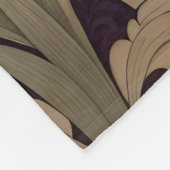 Elegante pauw op Paarse William Morris geïnspireer Fleece Deken (Hoek)