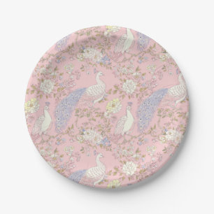 Elegante Pauw Ornament Papieren Bord