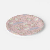 Elegante pauw ornament Papieren bord (Gekanteld)