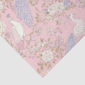 Elegante pauw ornament tissuepapier (Detail)