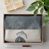 Elegante pauw ornithologie geïnspireerde decoupage tissuepapier (Geschenk)